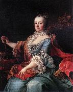 MEYTENS, Martin van Queen Maria Theresia ag Spain oil painting reproduction